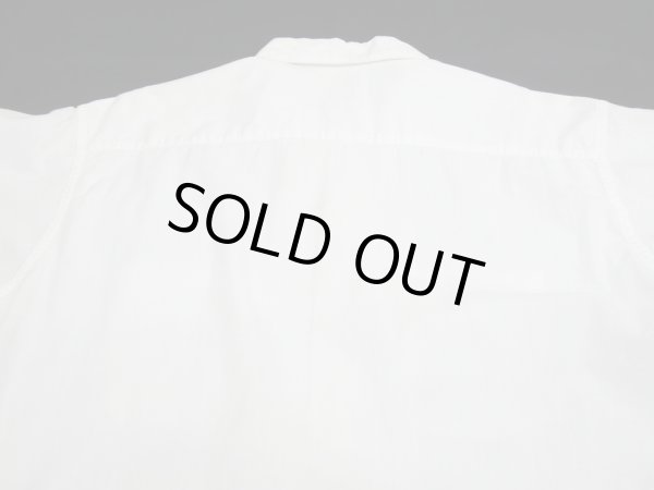 画像10: 60s Wings WHITE PLAIN BLANK OPEN COLLAR COTTON S/S SHIRT (10)