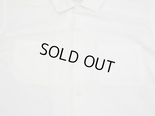 画像6: 60s Wings WHITE PLAIN BLANK OPEN COLLAR COTTON S/S SHIRT (6)