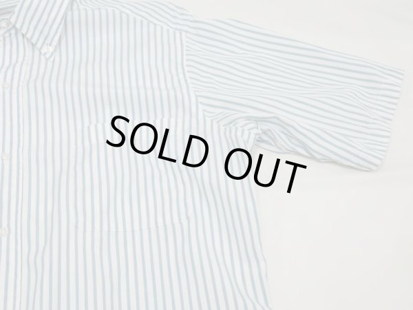 画像5: 60s 〜 Brooks Brothers POLO COLLAR BD BUTTON DOWN 6 BUTTON COTTON STRIPE S/S SHIRT (5)