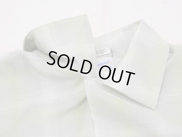 画像5: 60s 70s Penneys TOWNCRAFT OMBRE SHADOW CHECK LOOP COLLAR S/S SHIRT (5)