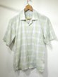 画像1: 60s 70s Penneys TOWNCRAFT OMBRE SHADOW CHECK LOOP COLLAR S/S SHIRT (1)