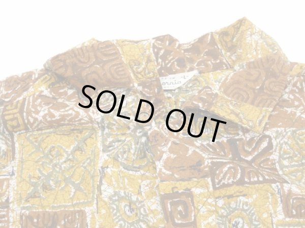 画像5: 50s Made in California ALL OVER PATTERN COTTON HAWAIIAN SHIRT ALOHA (5)