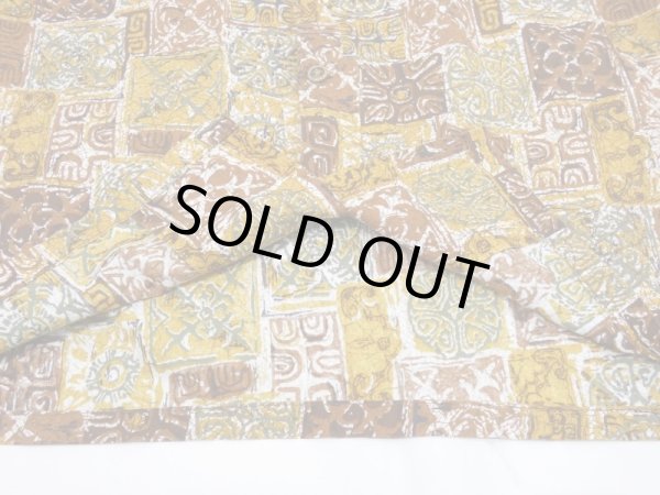 画像8: 50s Made in California ALL OVER PATTERN COTTON HAWAIIAN SHIRT ALOHA (8)