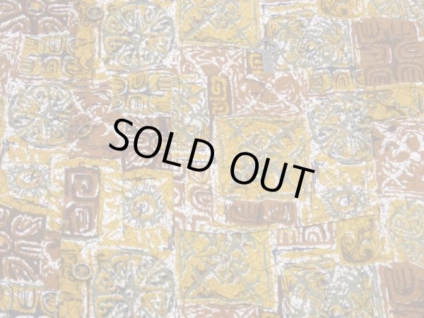 画像6: 50s Made in California ALL OVER PATTERN COTTON HAWAIIAN SHIRT ALOHA (6)