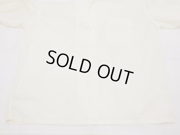 画像8: 60s 70s PENNEY'S TOWNCRAFT PLAIN SOLID OPEN COLLAR SHIRT  (8)