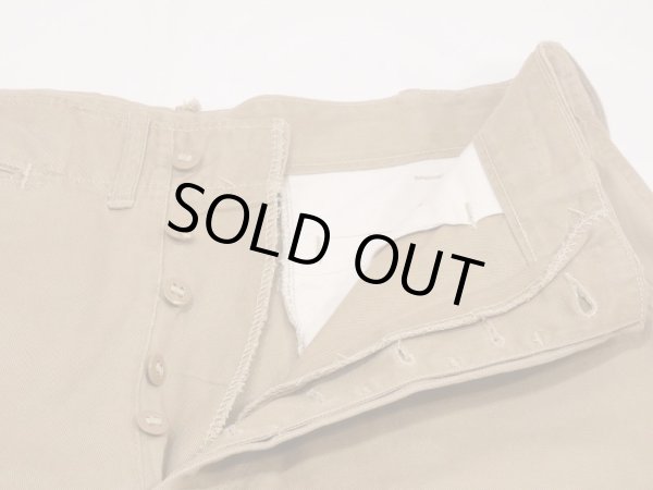 画像6: 40s US MARINE CORPS USMC CHINO TROUSERS PANTS with FLAP POCKET (6)