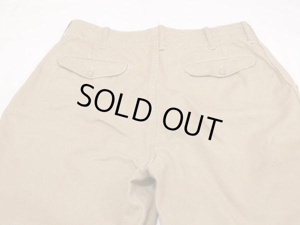 画像13: 40s US MARINE CORPS USMC CHINO TROUSERS PANTS with FLAP POCKET (13)