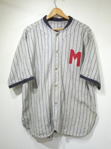 画像3: 20s 30s UNKNOWN BASE BALL UNIFORM SHIRT & PANTS SET UP (3)