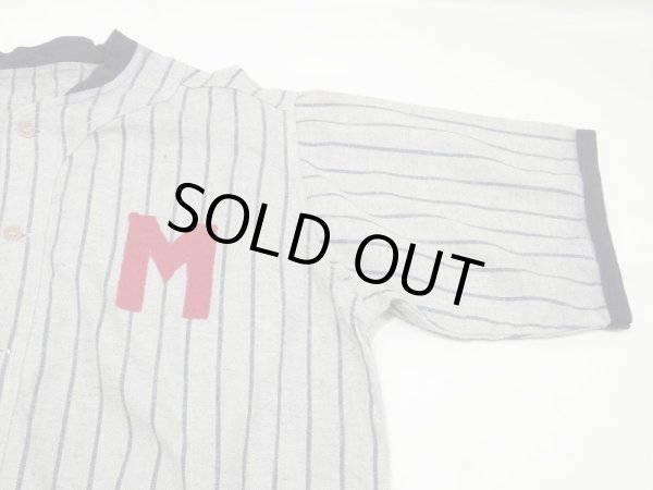 画像7: 20s 30s UNKNOWN BASE BALL UNIFORM SHIRT & PANTS SET UP (7)
