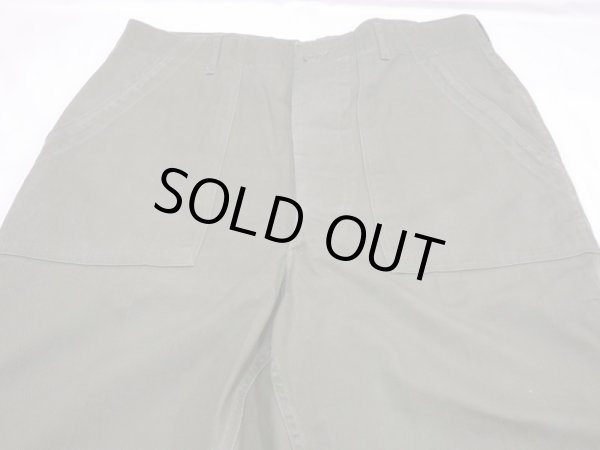 画像5: 60s '65 US ARMY OG-107 UNIFORM TWILL UTILITY BAKER PANTS MODIFY (5)