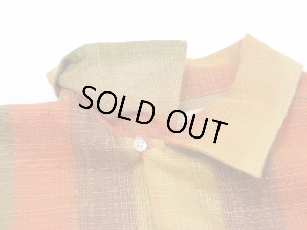 画像5: 60s 70s Spire CALIFORNIA GRADATION BORDER STRIPE LOOP COLLAR L/S SHIRT (5)