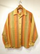 画像1: 60s 70s Spire CALIFORNIA GRADATION BORDER STRIPE LOOP COLLAR L/S SHIRT (1)