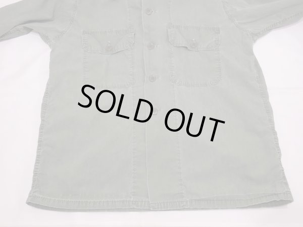 画像6: 60s US ARMY BVD PX CIVILIAN COTTON POPLIN UTILITY SHIRT  (6)