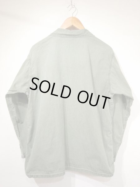 画像2: 60s US ARMY BVD PX CIVILIAN COTTON POPLIN UTILITY SHIRT  (2)