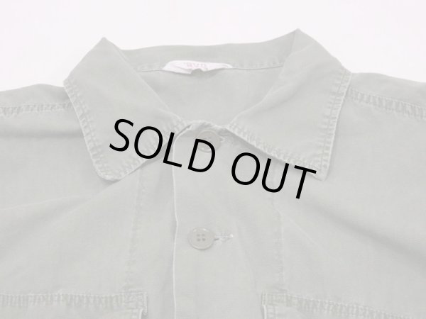 画像5: 60s US ARMY BVD PX CIVILIAN COTTON POPLIN UTILITY SHIRT  (5)