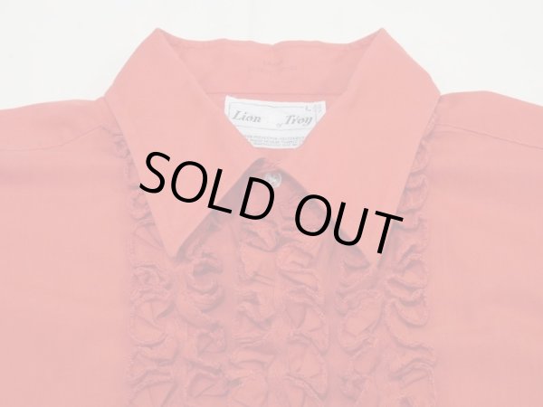 画像4: 70s LION of TROY FRILL DRESS SHIRT (4)