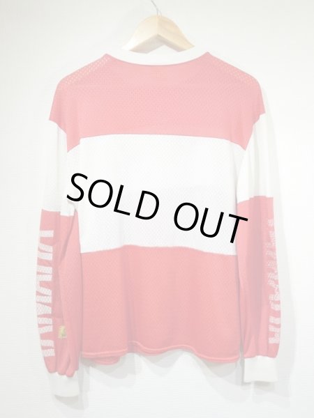 画像2: 70s Viking YAMAHA BIG SLEEVE LOGO MOTOCROSS MESH JERSEY L/S T-SHIRT MADE IN USA (2)