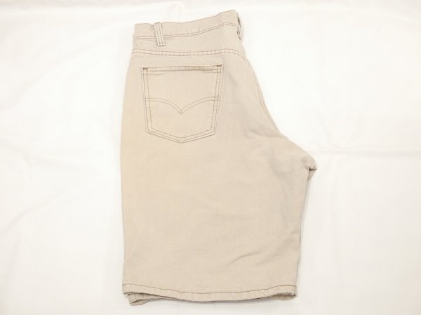 画像3: 90s Levi's 550 RELAXED FIT BEIGE DENIM SHORTS MADE IN USA (3)