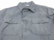 画像5: 60s US AIR FORCE USAF SAGE GREEN SHADE 509 COTTON SATEEN UTILITY SHIRT 2nd TYPE (5)