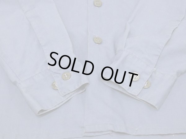 画像8: 70s US NAVY USN LIGHT BLUE UTILITY SHIRT (8)