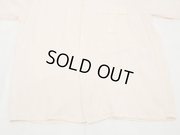 画像7: 60s Marlboro BABY PINK SOLID BLANK RAYON OPEN COLLAR SHIRT  (7)