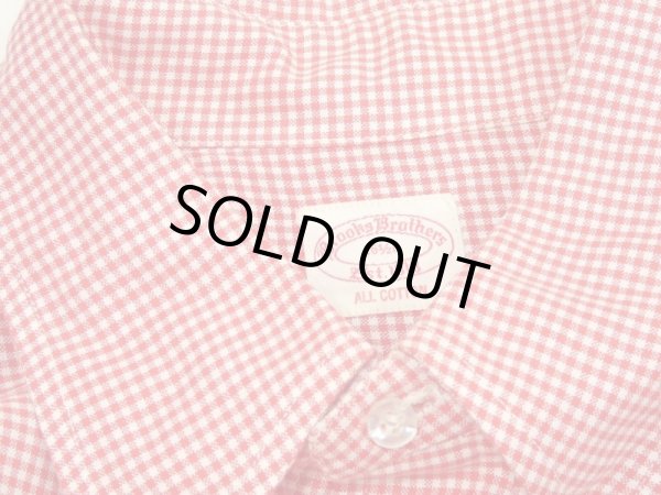 画像3: 60s Brooks Brothers POLO COLLAR BD BUTTON DOWN 6 BUTTON GINGHAM CHECK L/S SHIRT (3)