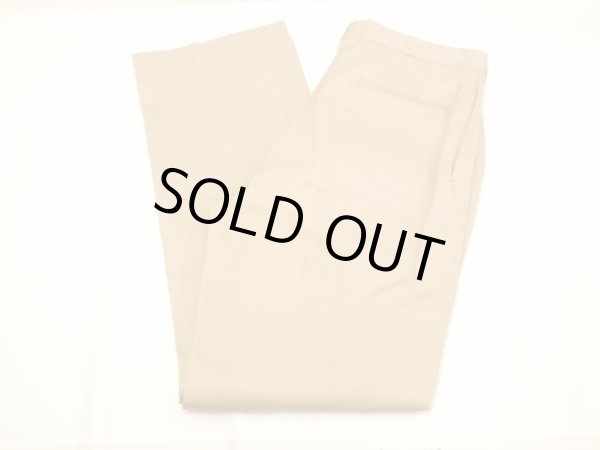 画像3: 70s US ARMY TAN 445 DURABLE PRESS CHINO TROUSERS PANTS DEAD STOCK (3)