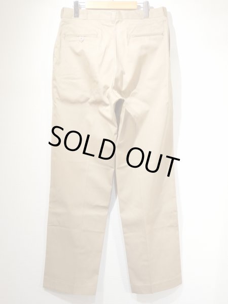 画像2: 70s US ARMY TAN 445 DURABLE PRESS CHINO TROUSERS PANTS DEAD STOCK (2)