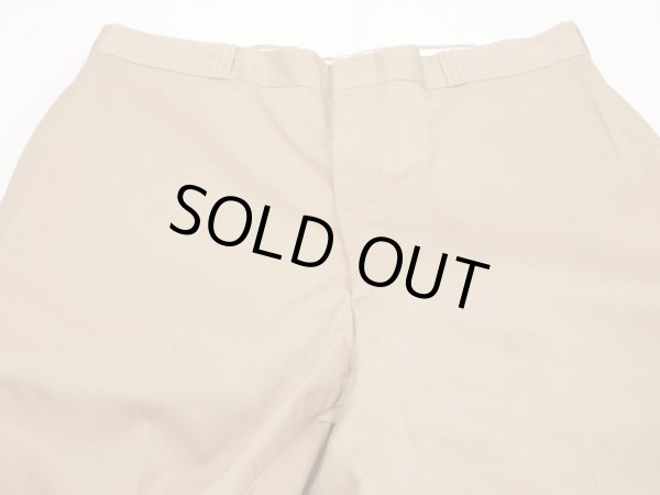 画像4: 70s US ARMY TAN 445 DURABLE PRESS CHINO TROUSERS PANTS DEAD STOCK (4)