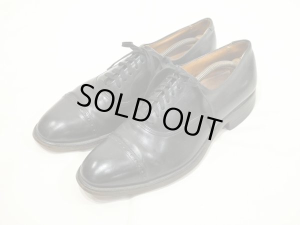 画像3: 50s Allen Edmonds Fifth Avenue PUNCHED CAP TOE LEATHER SHOES (3)