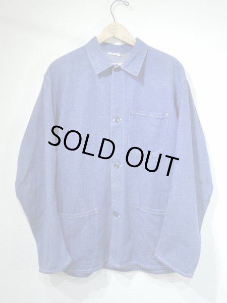 画像1: 50s 60s UNKNOWN EURO (GERMAN) DENIM CHORE WORK JACKET (1)