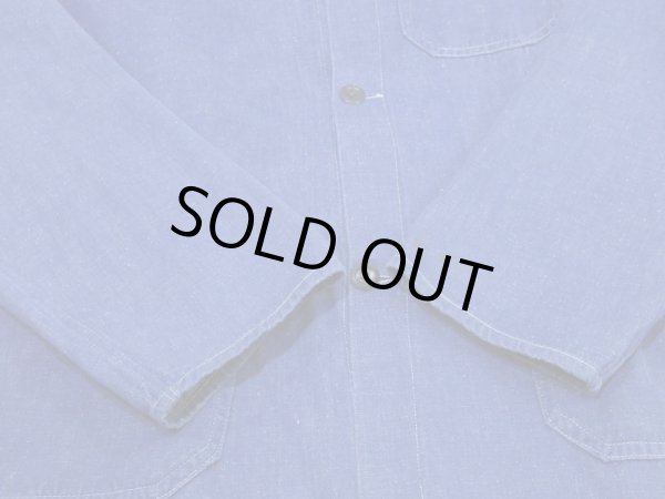 画像8: 50s 60s UNKNOWN EURO (GERMAN) DENIM CHORE WORK JACKET (8)