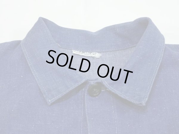 画像4: 50s 60s UNKNOWN EURO (GERMAN) DENIM CHORE WORK JACKET (4)