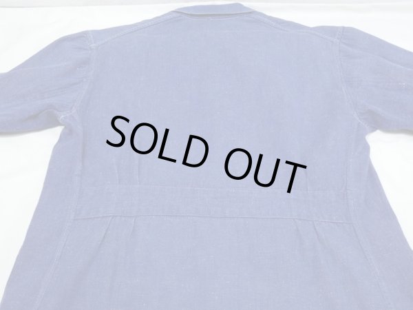 画像10: 50s 60s UNKNOWN EURO (GERMAN) DENIM CHORE WORK JACKET (10)