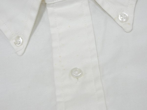 画像6: 80s 90s Brooks Brothers WHITE OX FORD  POLO COLLAR BD BUTTON DOWN L/S SHIRT MADE IN USA DEAD STOCK (6)