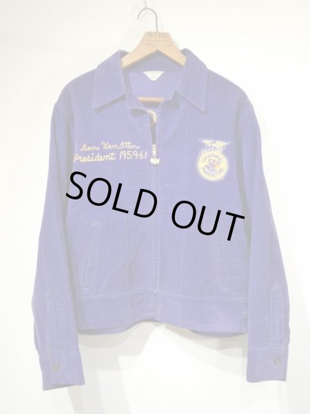 画像2: 50s 60s FFA OFFICIAL CORDUROY WORK JACKET  (2)