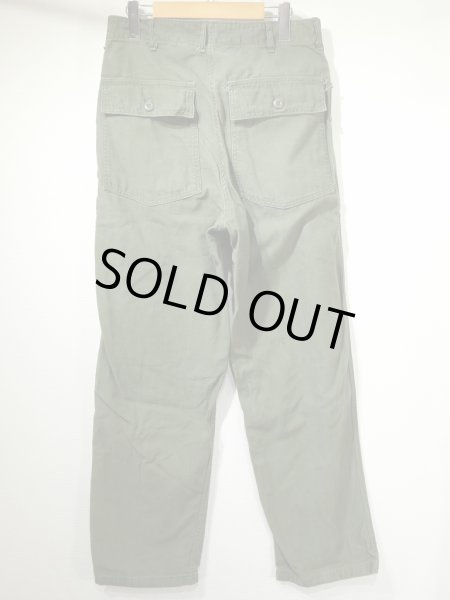 60s '66 US ARMY OG-107 UTILITY BAKER PANTS - RICUR