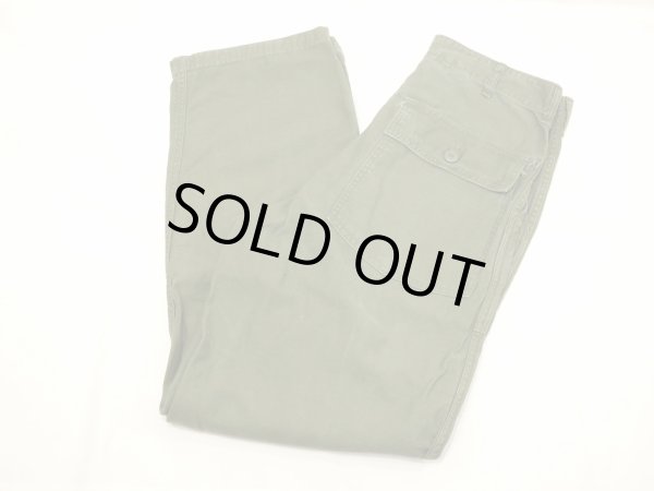 画像3: 60s '66 US ARMY OG-107 UTILITY BAKER PANTS  (3)
