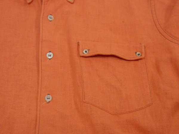 画像5: 50s Lion of Troy BD BUTTON DOWN BLANK PINK COTTON LINEN L/S SHIRT (5)