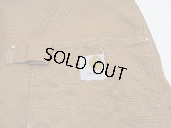 画像10: 70s Carhartt DOUBLE KNEE BROWN DUCK OVERALL DEAD STOCK ONE WASH 42×32 (10)