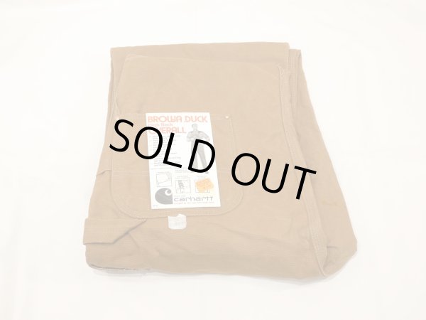 画像3: 70s Carhartt DOUBLE KNEE BROWN DUCK OVERALL DEAD STOCK ONE WASH 42×32 (3)
