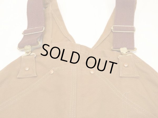 画像5: 70s Carhartt DOUBLE KNEE BROWN DUCK OVERALL DEAD STOCK ONE WASH 42×32 (5)