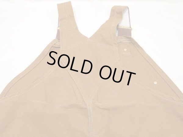 画像8: 70s Carhartt DOUBLE KNEE BROWN DUCK OVERALL DEAD STOCK ONE WASH 42×32 (8)