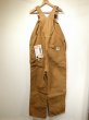 画像2: 70s Carhartt DOUBLE KNEE BROWN DUCK OVERALL DEAD STOCK ONE WASH 42×32 (2)