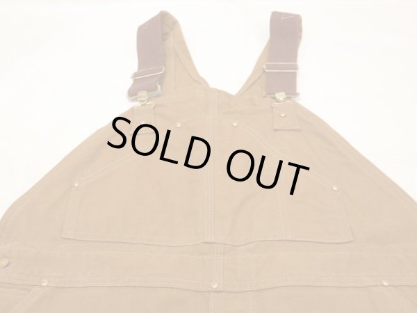 画像4: 70s Carhartt DOUBLE KNEE BROWN DUCK OVERALL DEAD STOCK ONE WASH 42×32 (4)