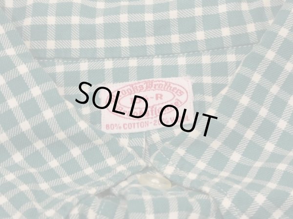画像3: 50s Brooks Brothers POLO COLLAR BD BUTTON DOWN 6 BUTTON GINGHAM CHECK L/S SHIRT (3)