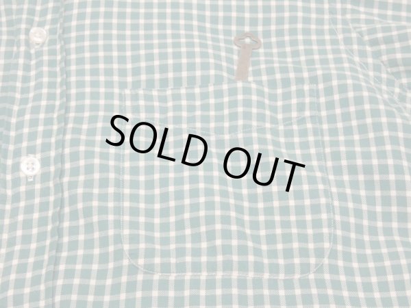 画像5: 50s Brooks Brothers POLO COLLAR BD BUTTON DOWN 6 BUTTON GINGHAM CHECK L/S SHIRT (5)