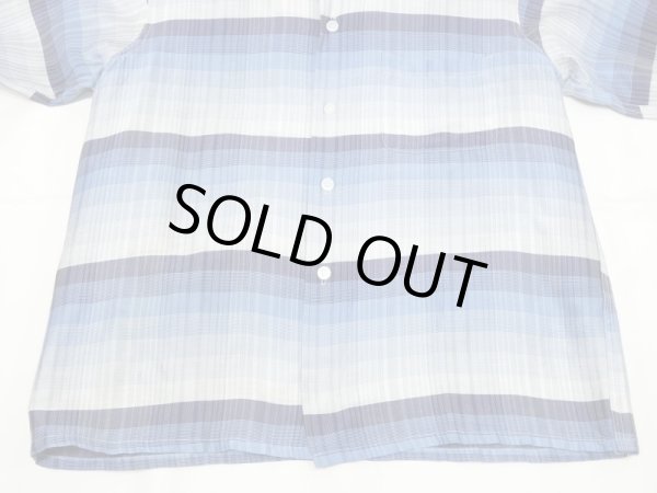 画像7: 60s Arnold constable SHADOW PLAID CHECK COTTON SILK OPEN COLLAR BOX SHIRT (7)