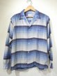 画像1: 60s Arnold constable SHADOW PLAID CHECK COTTON SILK OPEN COLLAR BOX SHIRT (1)