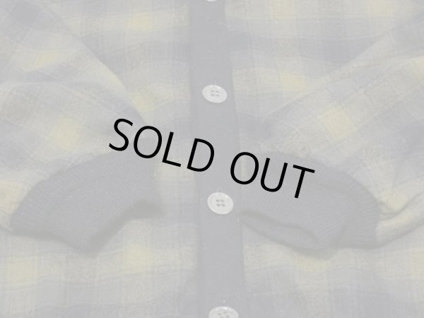 画像7: 60s Pendleton OMBRE SHADOW CHECK WOOL CARDIGAN (7)